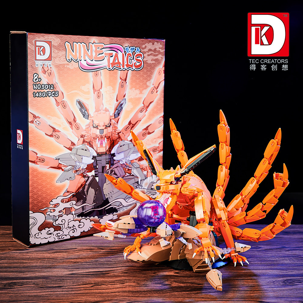 nine-tailed in naruto comics - 1480 pcs | dk 5012 - 1