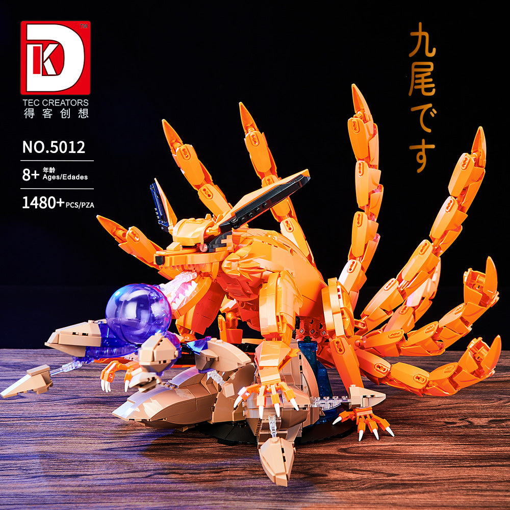 nine-tailed in naruto comics - 1480 pcs | dk 5012 - 4