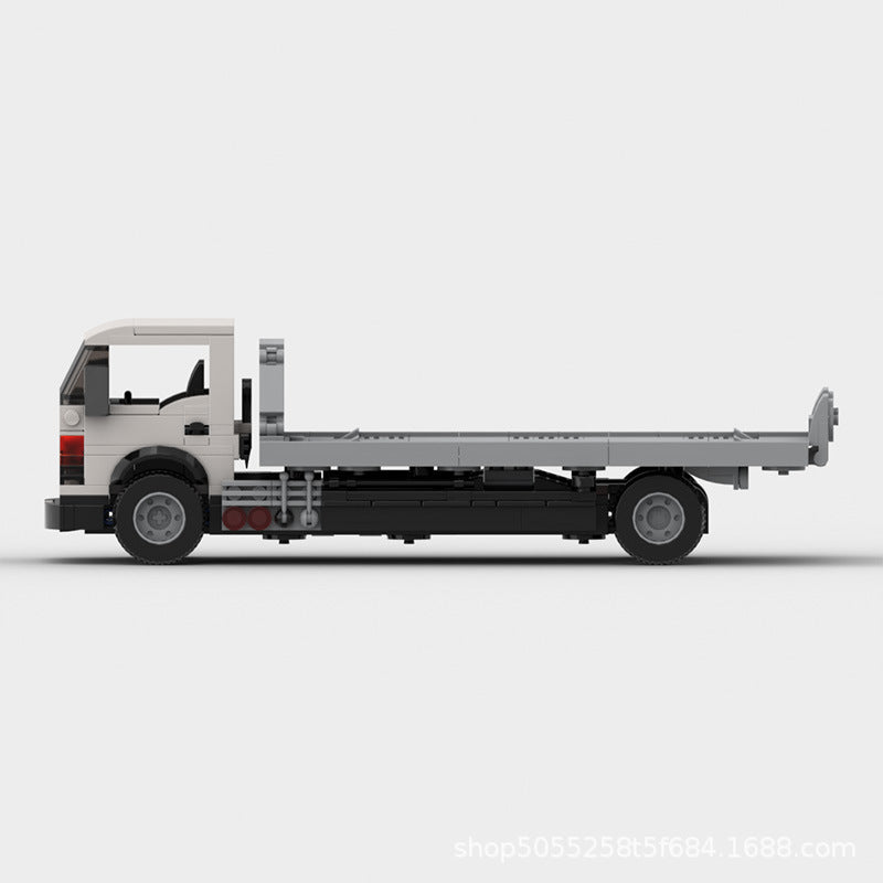 nissan flatbed tow truck building set | moc-94074 - 3