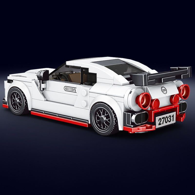 nissan gtr car with display case - 356+ pcs | mouldking 27031 - 2