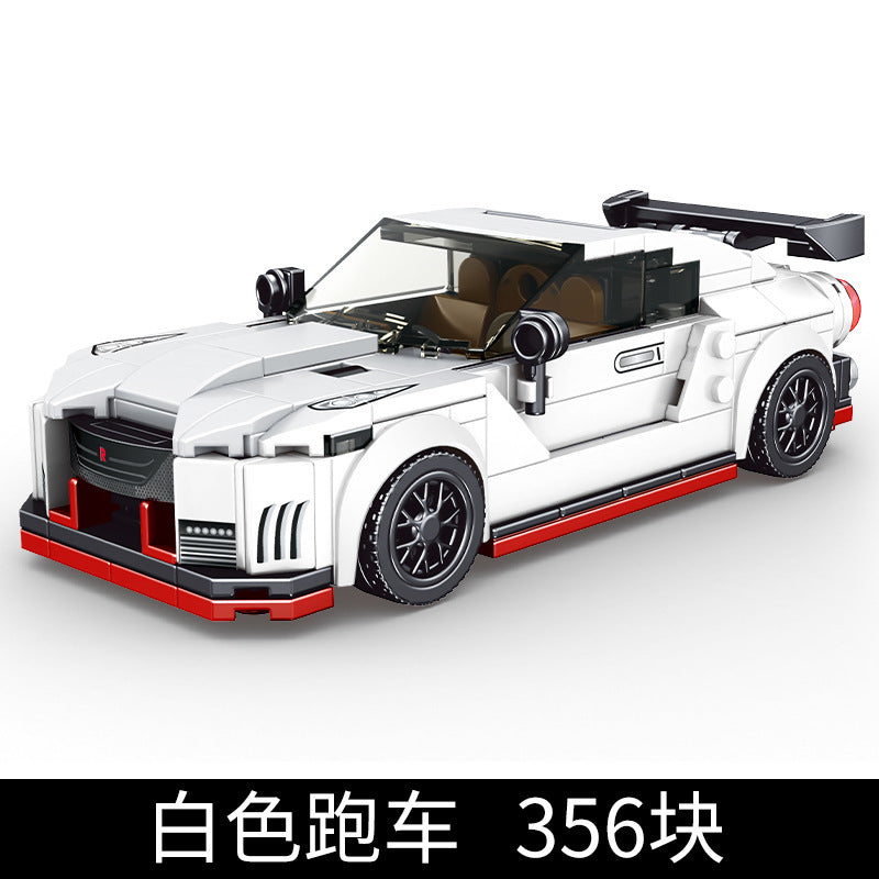 nissan gtr car with display case - 356+ pcs | mouldking 27031 - 6