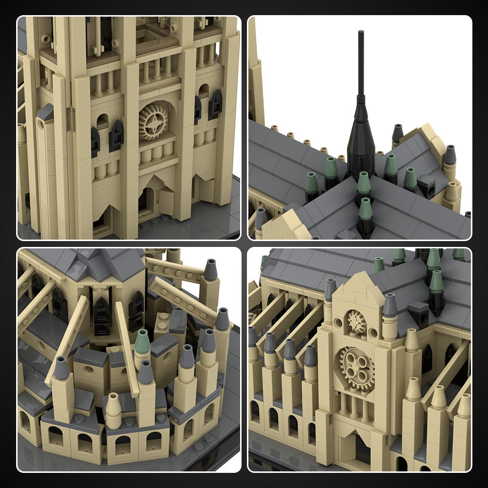 notre dame cathedral building set | lego compatible - 6