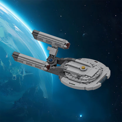 nx-01 enterprise building set | star trek | lego compatible - 1