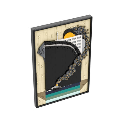 ocean liner poster building set | moc-205374 - 2