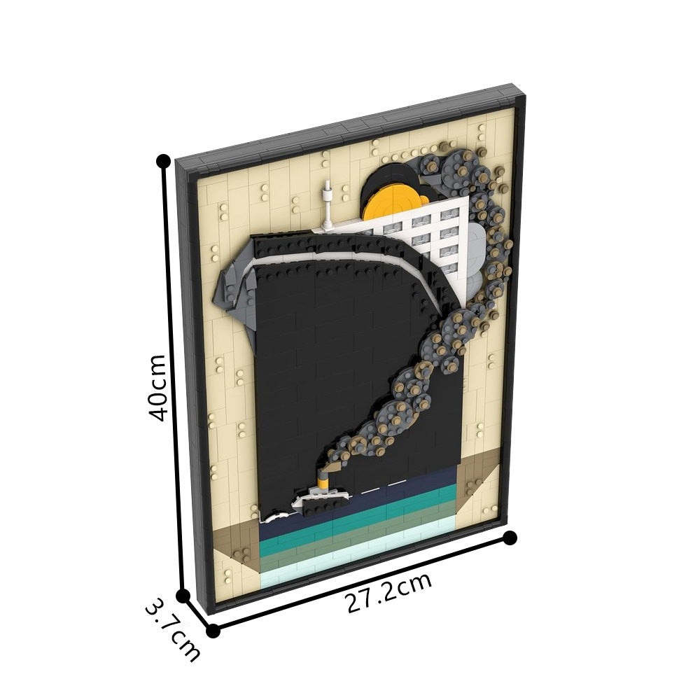 ocean liner poster building set | moc-205374 - 3