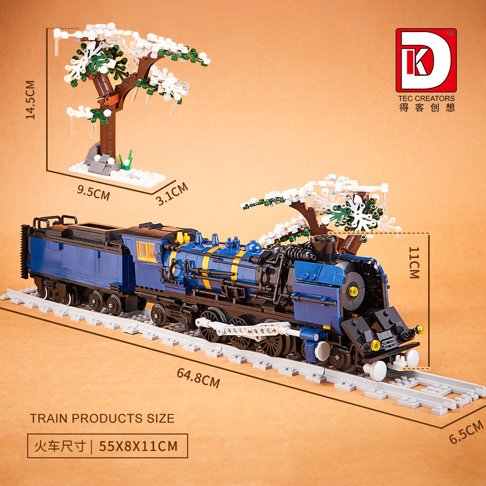 oriental train model with power unit - 1052 pcs | dk 80018 - 4