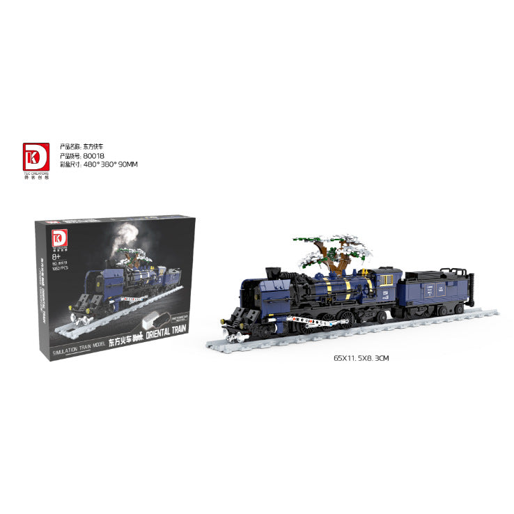 oriental train model with power unit - 1052 pcs | dk 80018 - 5