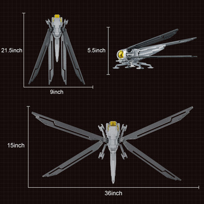 ornithopter helicopter building blocks set - atreides royal ornithopter - 2