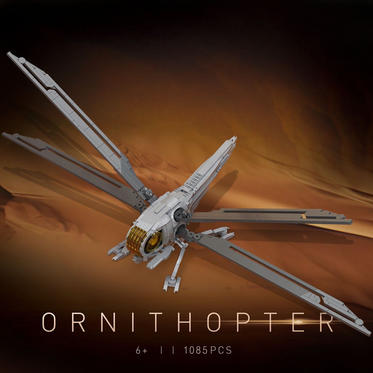 ornithopter helicopter building blocks set - atreides royal ornithopter - 3