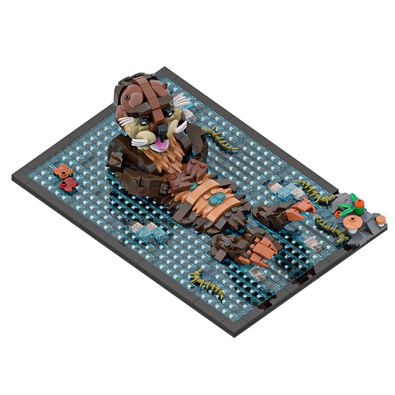 otter building set | lego compatible - 2
