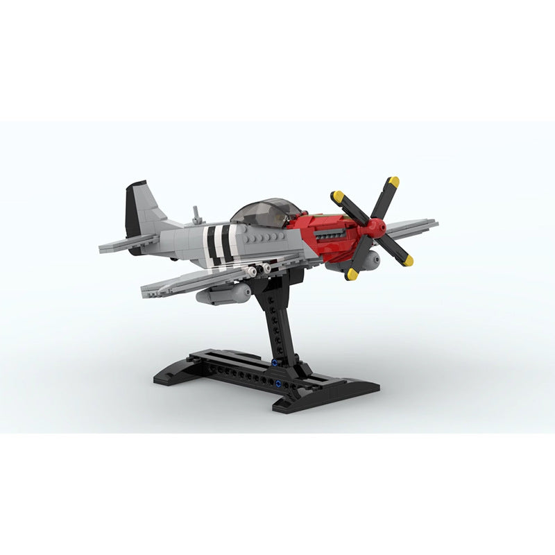 p-51 mustang fighter building set | moc-154389 - 1