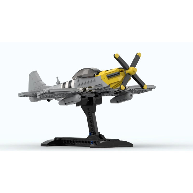 p-51 mustang fighter building set | moc-154389 - 2