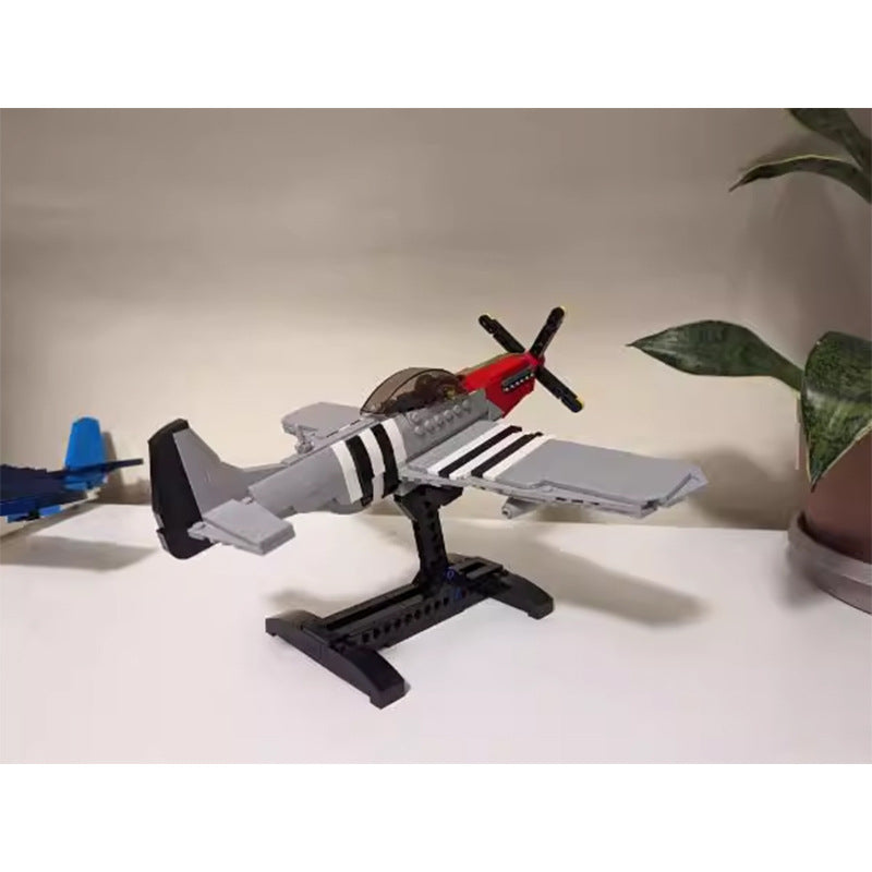 p-51 mustang fighter building set | moc-154389 - 3
