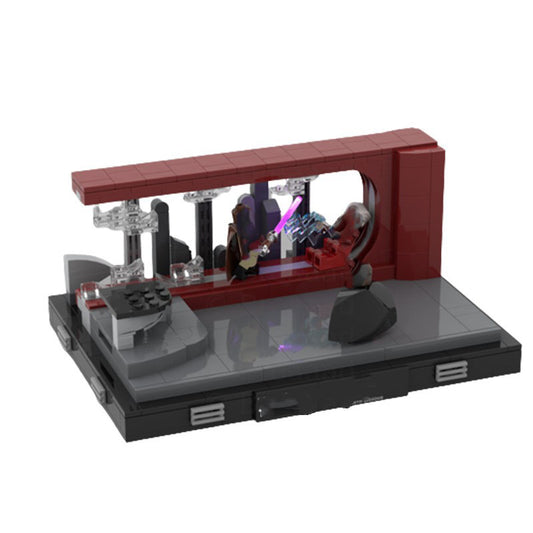 palpatine's arrest diorama building set | star wars | moc-112076 - 1