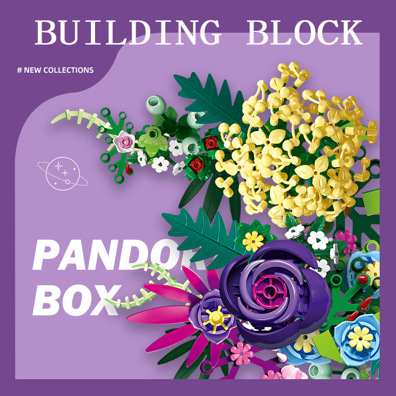 pandora's botanical garden flower & box |  jiestar 9038 - 1