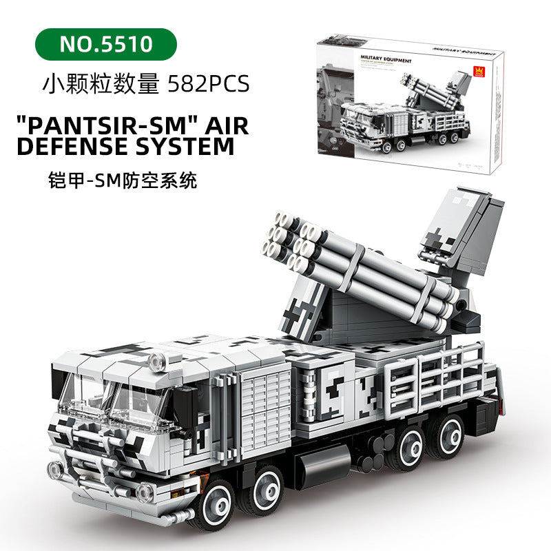 "pantsir-sm"air defense system - building blocks set - wange bricks - 3