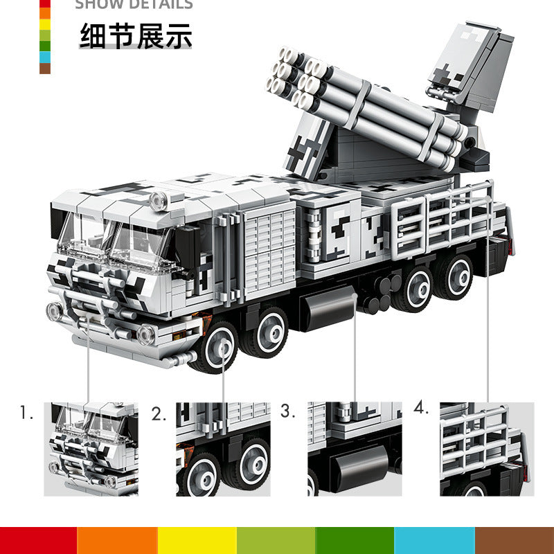 "pantsir-sm"air defense system - building blocks set - wange bricks - 6