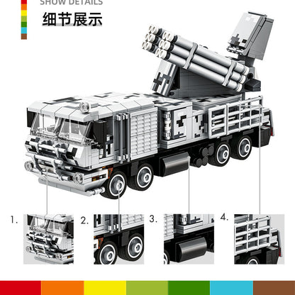 "pantsir-sm"air defense system - building blocks set - wange bricks - 6