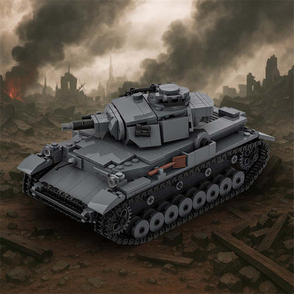 panzer iv d tank building set | moc-204773 - 1