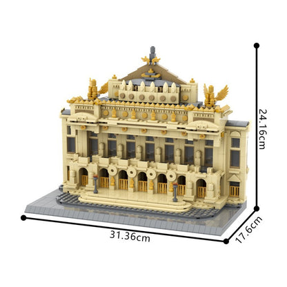 paris opera house – palais garnier building set | lego-compatible - 4