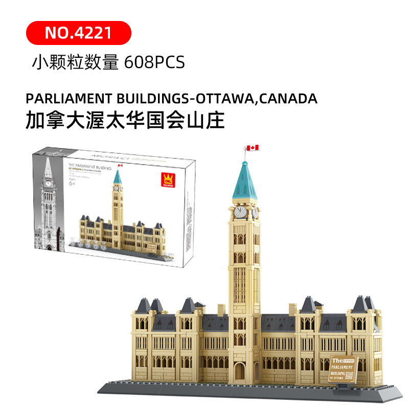 parliament buildings canada - building blocks set - wange 4221 - 3