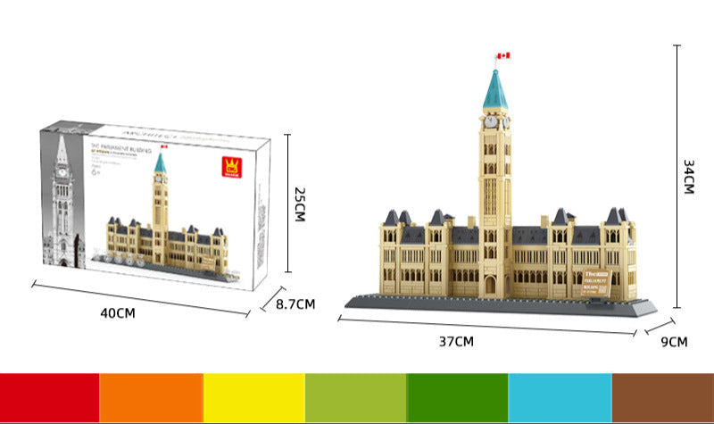 parliament buildings canada - building blocks set - wange 4221 - 5