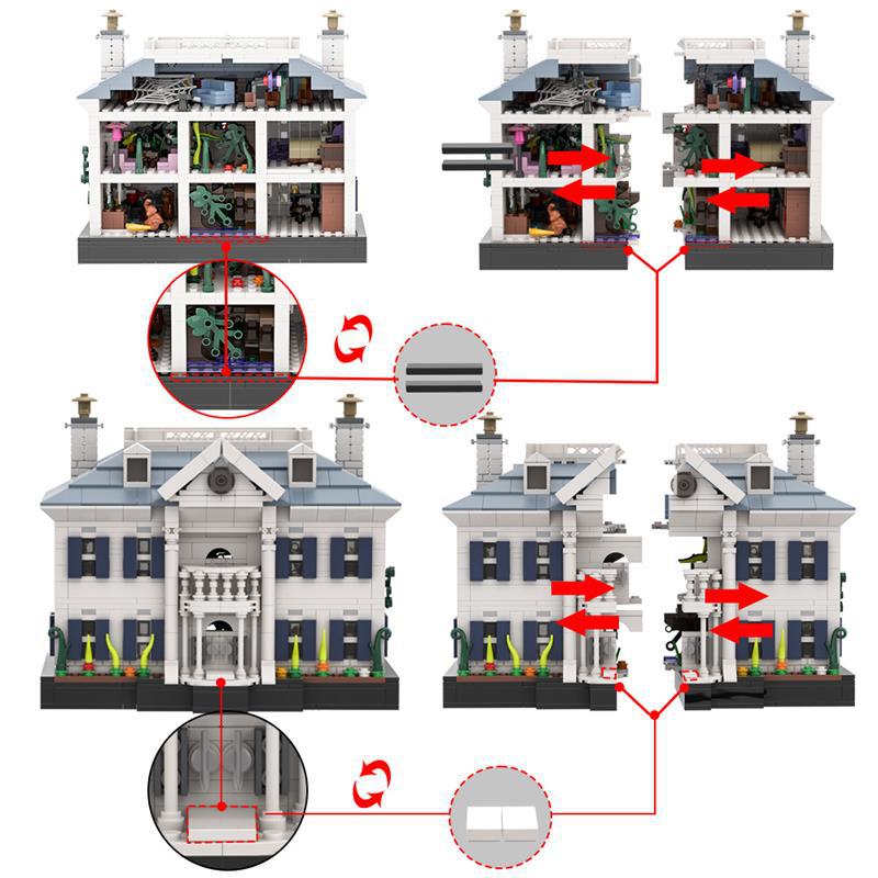 parrish mansion building set | jumanji | lego compatible - 7