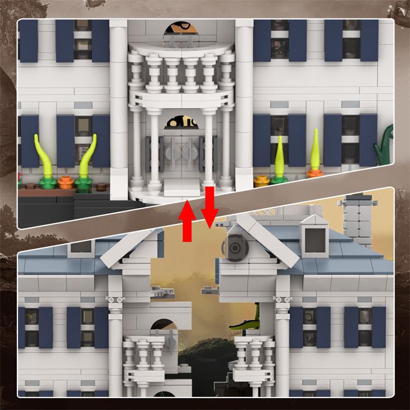 parrish mansion building set | jumanji | lego compatible - 9