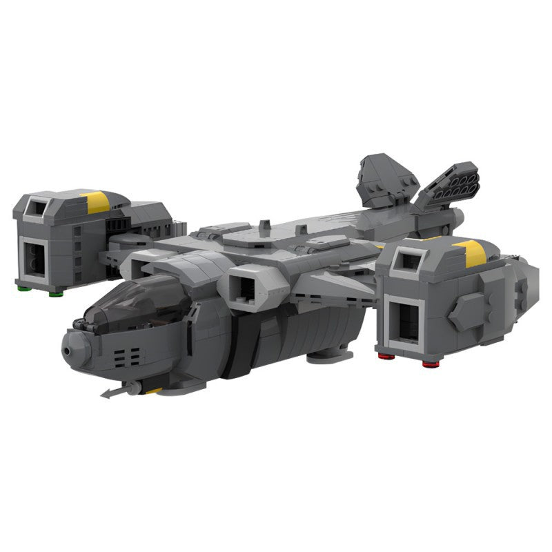 pelican-1 extraction shuttle building set | helldivers 2 | lego compatible - 2