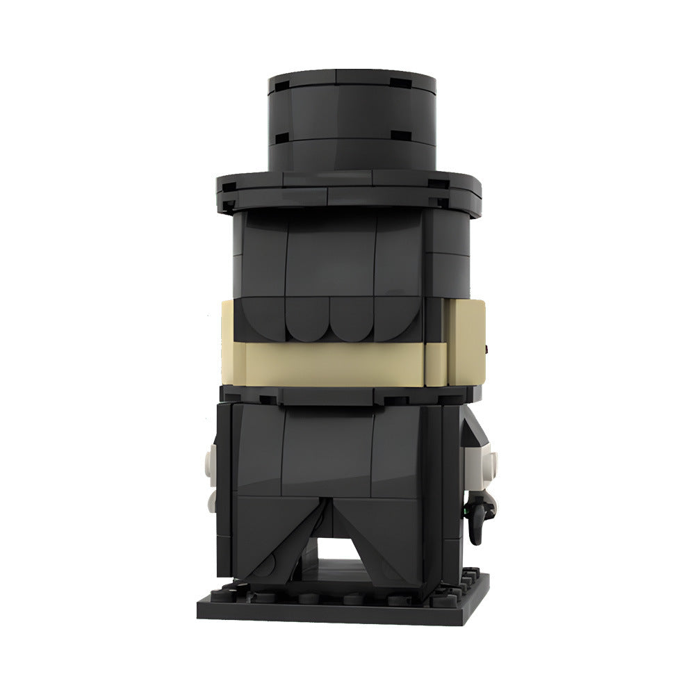 penguin brickheadz building set - oswald cobblepot lego compatible - 3