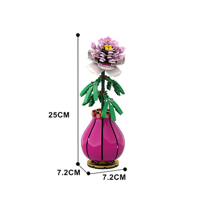 peony flower building set | moc-153192 - 4