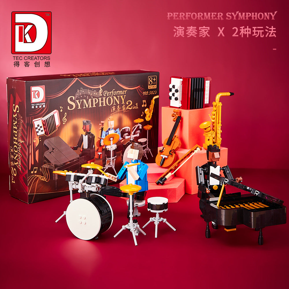 performer symphony - drum set & player 817 pcs | dk 5023 - 1