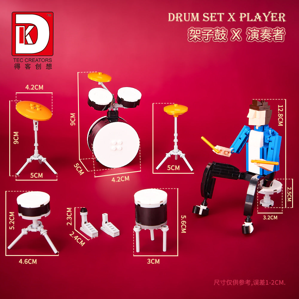 performer symphony - drum set & player 817 pcs | dk 5023 - 3