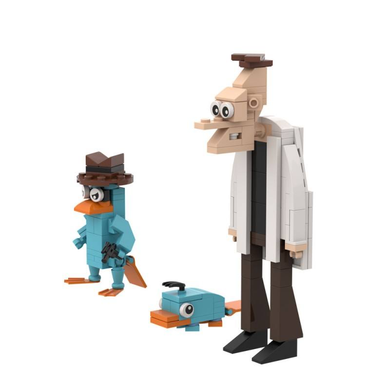 perryplatypus and dr doofenshmirtz building blocks - 143 pcs - 4