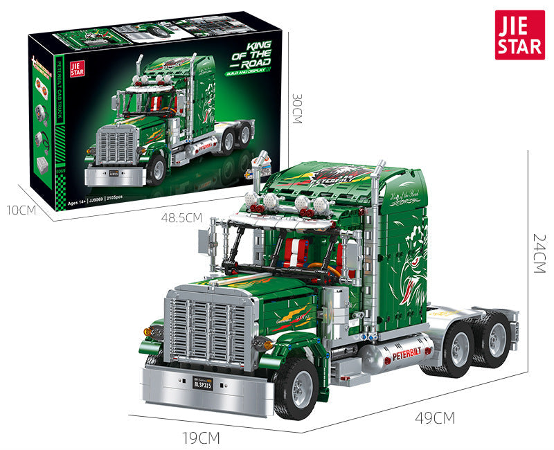 peterbilt 389 collector model - 2626 pcs | jie star 9069 - 5