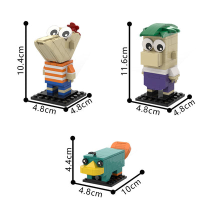 phineas and ferb brickheadz building set | moc-212231 - 4