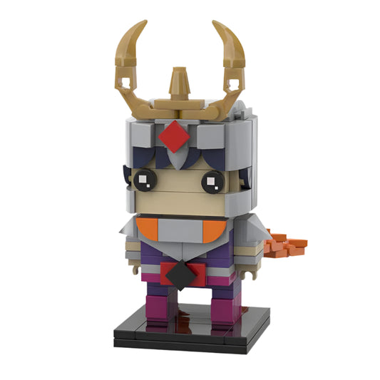 phoenix ikki brickheadz moc set | saint seiya | moc-56823 - 1