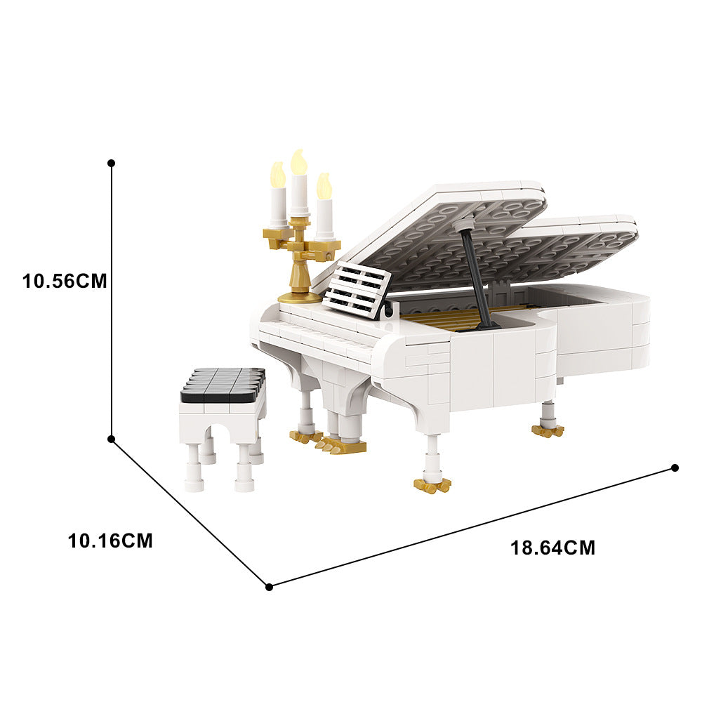 piano moc building set | lego compatible - 5