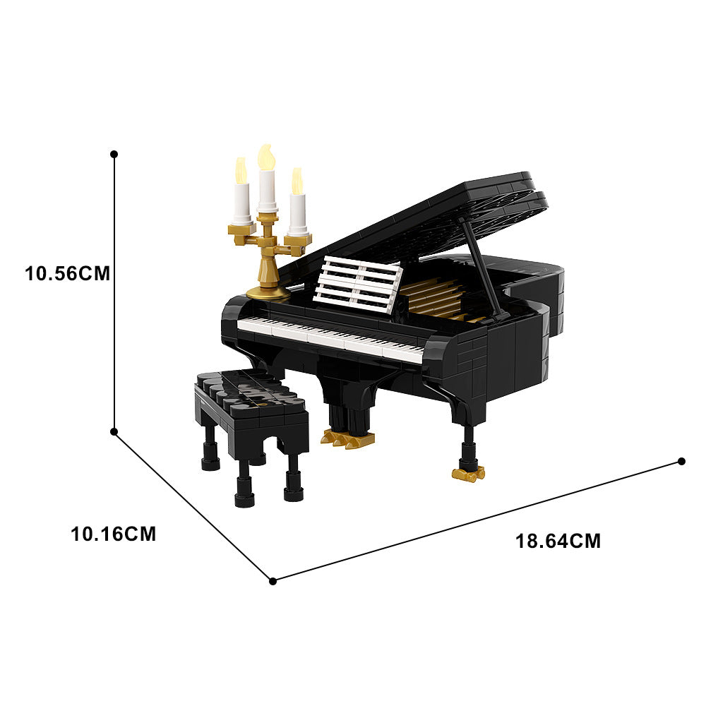 piano moc building set | lego compatible - 6