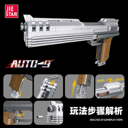 pietro beretta auto-9 pistol - 899 pcs | jiestar 58024 - 2