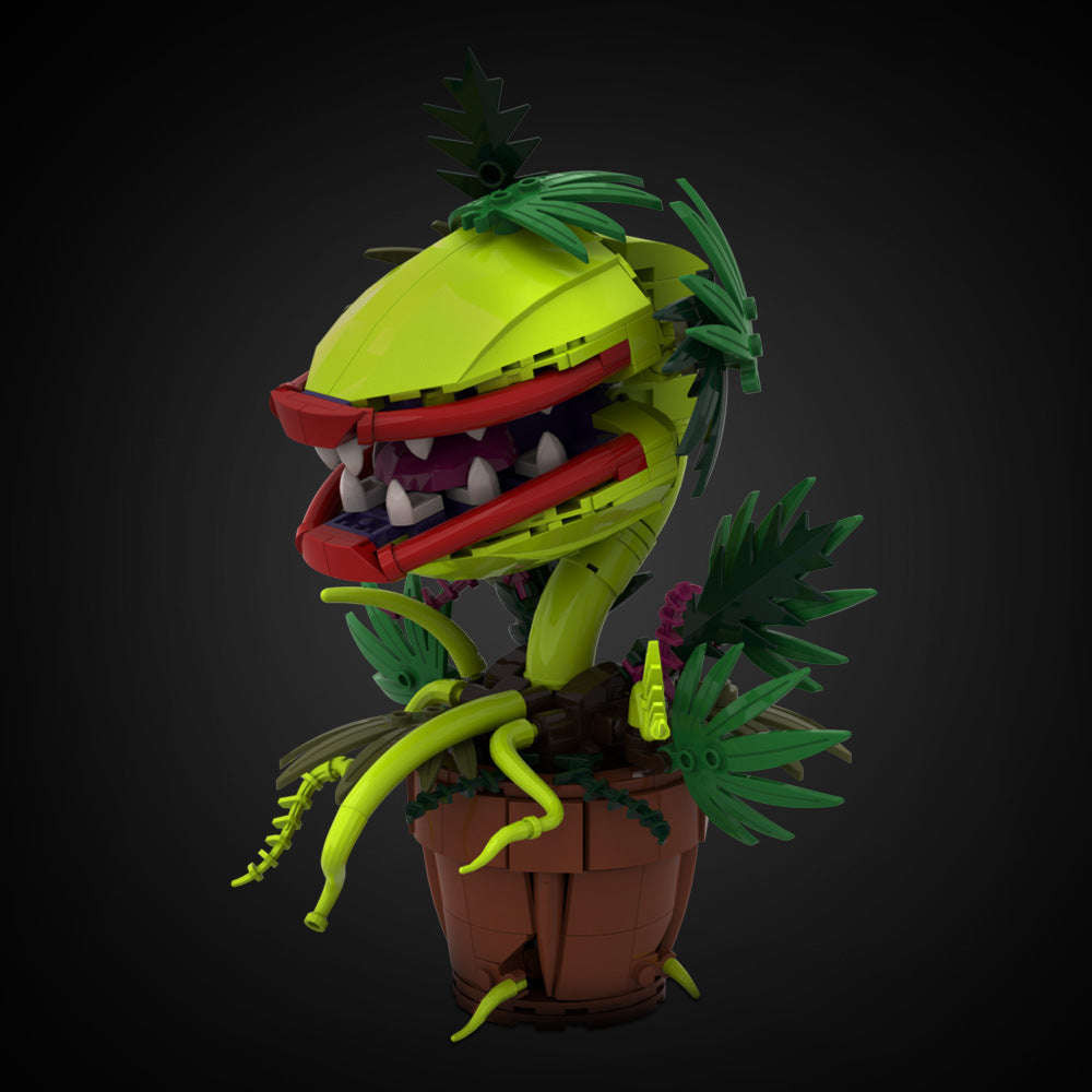 piranha plant moc building set | lego compatible - 1