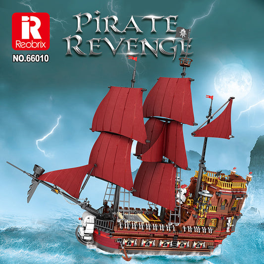 pirate revenge pirate ship building blocks - 3066 pcs reobrix 66010 - 1