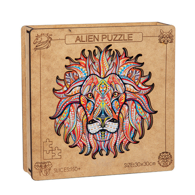 Plane Puzzle Animal Head 24 pcs Lion