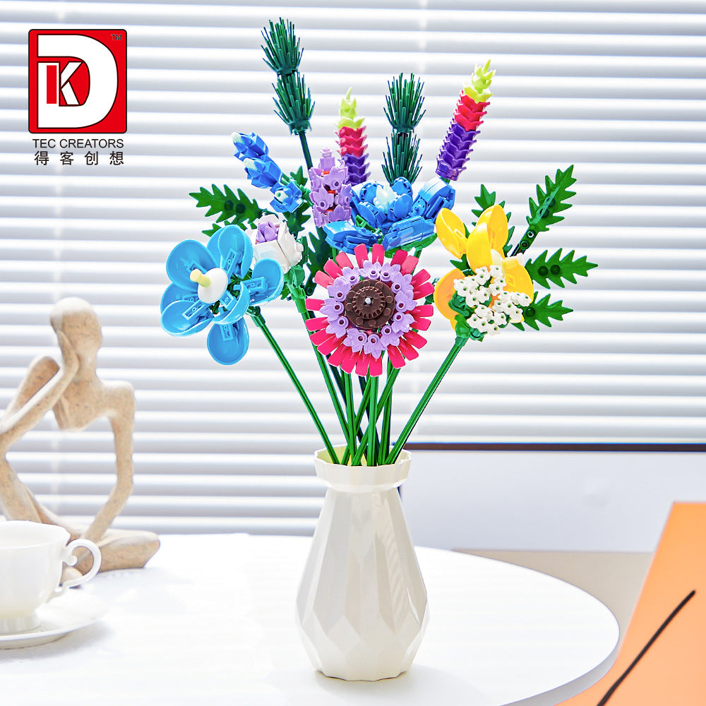 plant flower bouquet - 528 pcs | dk 3028 - 3