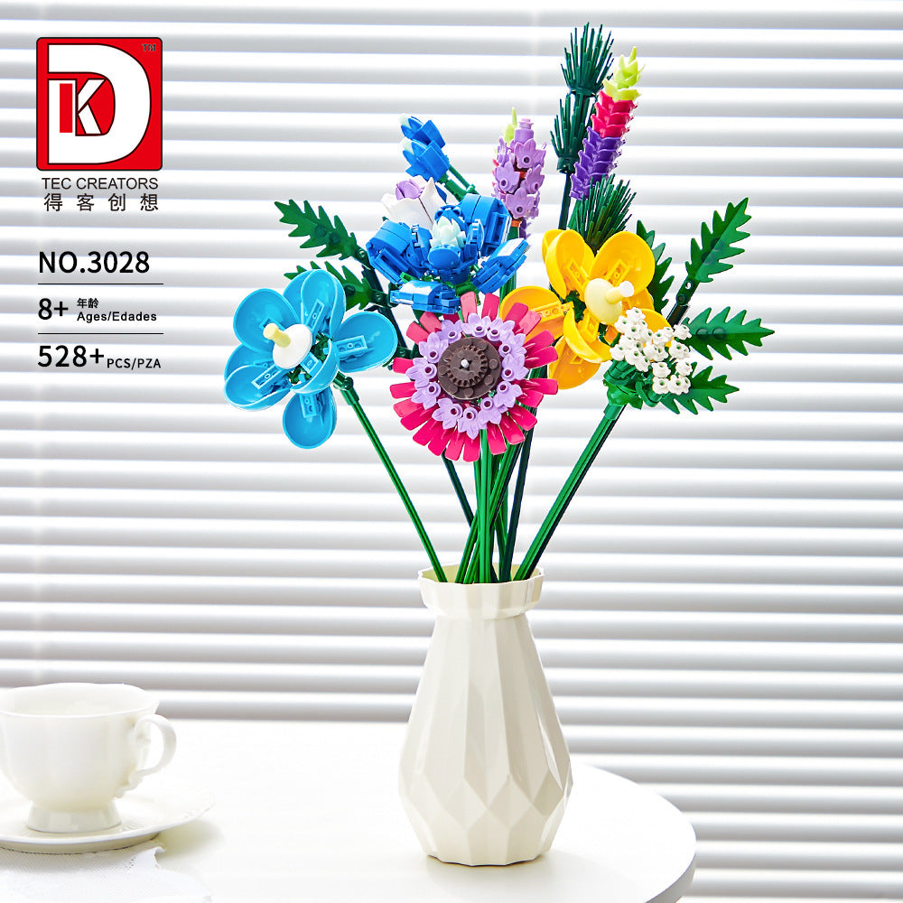 plant flower bouquet - 528 pcs | dk 3028 - 4