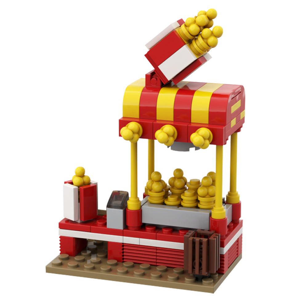 popcorn stand building set | moc-141144 - 2