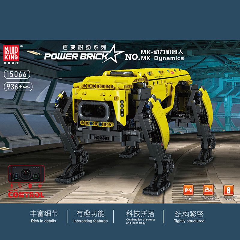 power robot dog building kit - 936 pcs | mouldking 15075 - 6