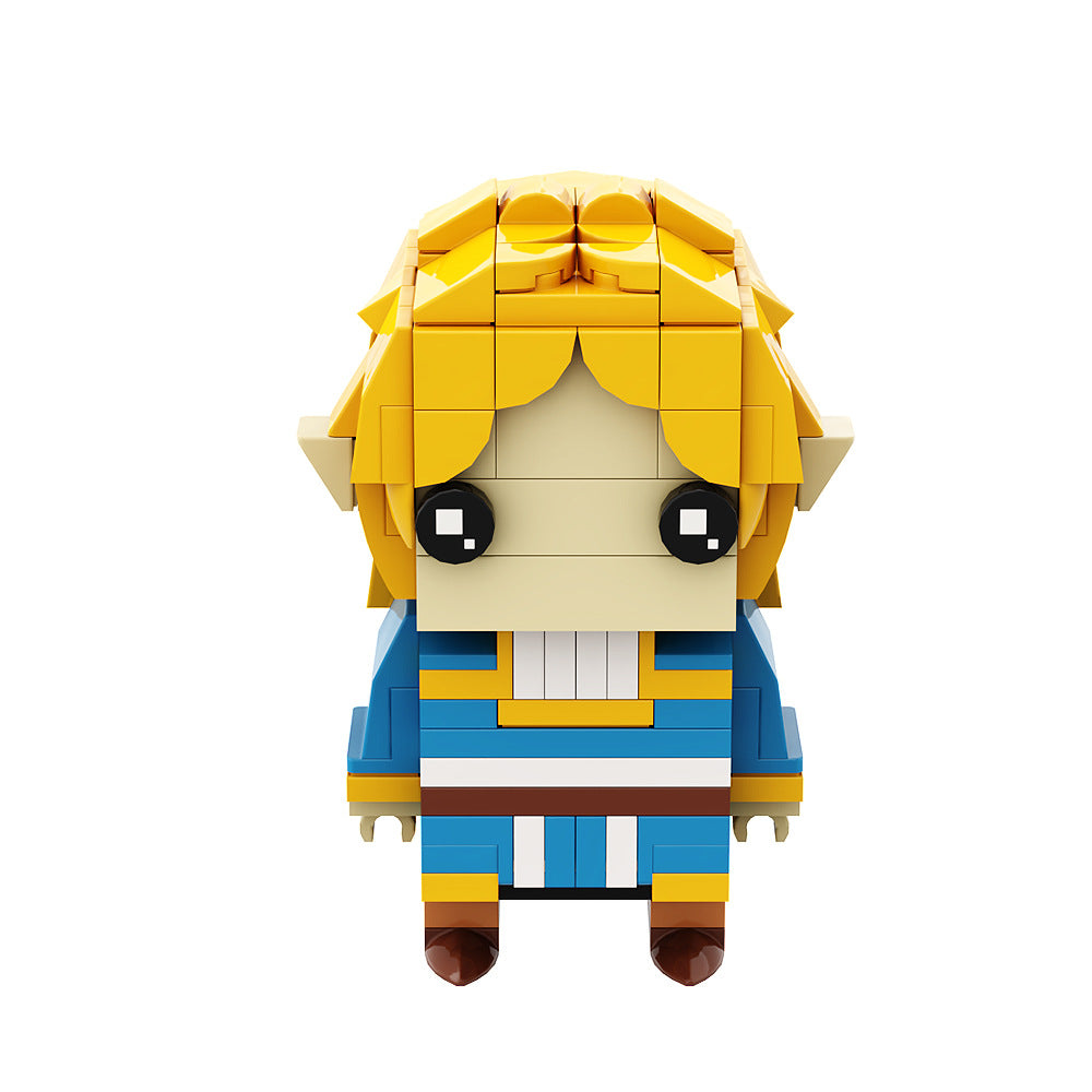 princess zelda brickheadz building set | lego compatible - 2