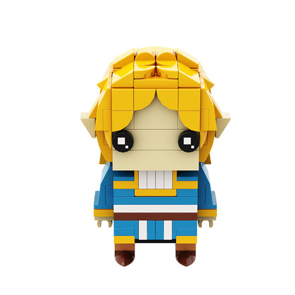 princess zelda brickheadz building set | lego compatible - 2