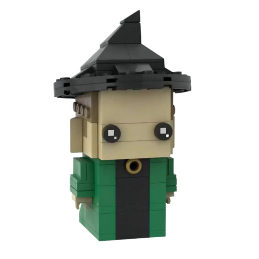 professor mcgonagall brickheadz moc building set | harry potter | compatible with lego - 1